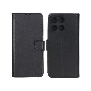 کیف چرمی موبایل مگنتی محافظ لنزدار KRF مدل Honor X5b / X5b Plus - مشکی