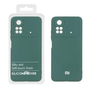 قاب نیو سیلیکون محافظ لنزدار RFF مدل Xiaomi Poco M4 Pro 4G - سبز (پک دار)