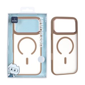 قاب اورجینال WIWU مدل Armor Pro FGG-012 مات MagSafe مدل Apple iPhone 17 Pro Max / iPhone 18 Pro Max - صحرایی (پک دار)