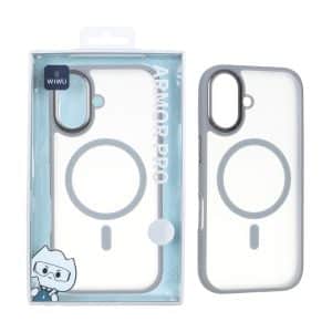 قاب اورجینال WIWU مدل Armor Pro FGG-012 مات MagSafe مدل Apple iPhone 17 - طوسی (پک دار)