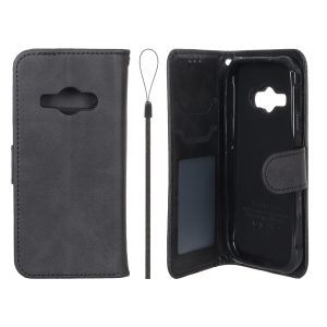 کیف موبایل مگنتی درجه یک داخل خز MNC Plus مدل Samsung Galaxy J1 Ace / J110 - مشکی