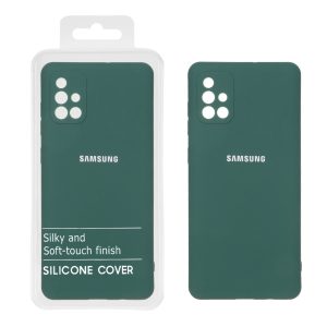 قاب نیو سیلیکون محافظ لنزدار RFF مدل Samsung Galaxy A71 - سبز (پک دار)