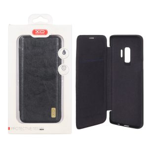 کیف موبایل چرمی XO داخل مخمل Samsung Galaxy S9 - مشکی (پک دار)