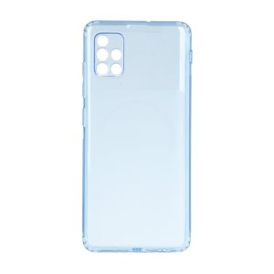 قاب ژله ای شفاف مستطیلی طرح مگ سیف Spark مدل Samsung Galaxy A51 / M40s - آبی