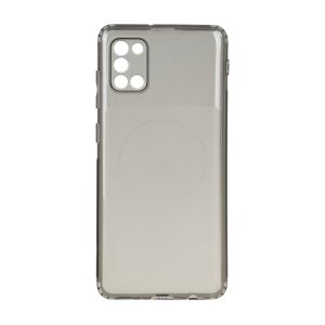 قاب ژله ای شفاف مستطیلی طرح مگ سیف Spark مدل Samsung Galaxy A31 - مشکی