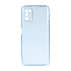 قاب ژله ای شفاف مستطیلی طرح مگ سیف Spark مدل Samsung Galaxy A03s / A02s - آبی