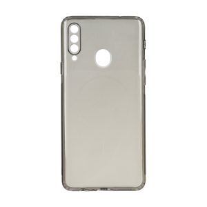 قاب ژله ای شفاف مستطیلی طرح مگ سیف Spark مدل Samsung Galaxy A20s - مشکی