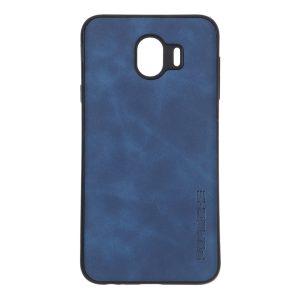 قاب طرح چرم Porsche مدل Samsung Galaxy J4 / J400 - سرمه ای