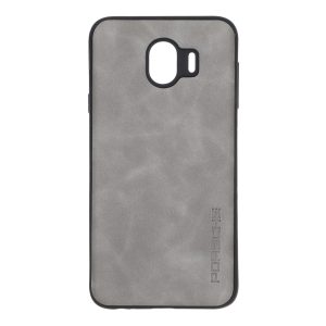 قاب طرح چرم Porsche مدل Samsung Galaxy J4 / J400 - خاکستری