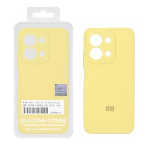 قاب سیلیکونی پاک کنی اورجینال Master Quality نسخه گلوبال Xiaomi Redmi 15C / Poco C85 - لیمویی (پک دار)