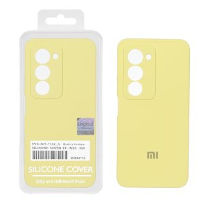 قاب سیلیکونی پاک کنی اورجینال Master Quality مدل Xiaomi Redmi 15 4G - لیمویی (پک دار)