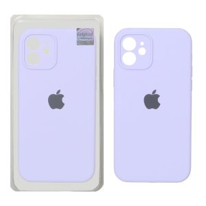 قاب سیلیکونی پاک کنی اورجینال Master Quality مدل Apple iPhone 12 - یاسی (پک دار)