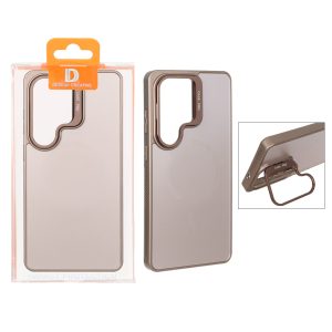 قاب اورجینال PVD Case Pro استندشو MagSafe مدل Samsung Galaxy S26 Ultra - قهوه ای (پک دار)