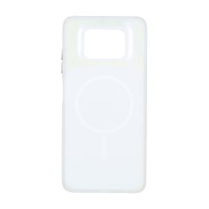 قاب هولوگرامی Funnyrich مستطیلی طرح مگ سیف Xiaomi Poco X3 / Poco X3 Pro / Poco X3 NFC - سفید