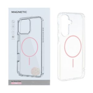 قاب اورجینال Magnetic دور ژله ای MagSafe مدل Samsung Galaxy A37 / A56 / A36 - صورتی (پک دار)