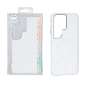قاب اورجینال Av مات Magsafe طرح Formula لنز آلومینیومی Samsung Galaxy S26 Ultra - سفید (پک دار)
