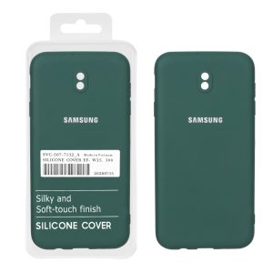 قاب نیو سیلیکون محافظ لنزدار RFF مدل Samsung Galaxy J7 Pro / J730 - سبز (پک دار)