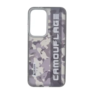 قاب Camouflage چریکی محافظ لنز کربن Samsung Galaxy A37 / A56 / A36 - بنفش