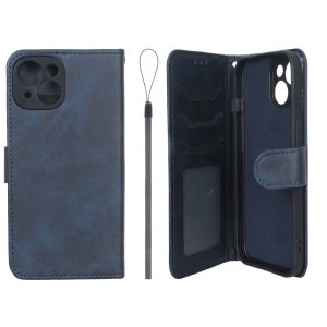 کیف موبایل مگنتی درجه یک داخل خز MNC Plus مدل Apple iPhone 15 - سرمه ای