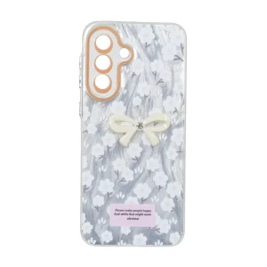 قاب اطلسی Flower پاپیون دار Samsung Galaxy A37 / A56 / A36 - طرح 116