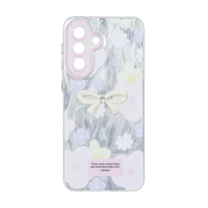 قاب اطلسی Flower پاپیون دار Samsung Galaxy A57 - طرح 123
