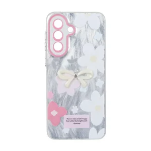 قاب اطلسی Flower پاپیون دار Samsung Galaxy A57 - طرح 127