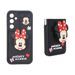 قاب Solid Case پاپ سوکت عروسکی برجسته Samsung Galaxy A35 - طرح 120