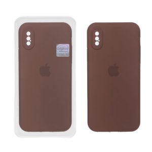 قاب سیلیکونی پاک کنی اورجینال Master Quality مدل Apple iPhone X / iPhone XS - قهوه ای (پک دار)