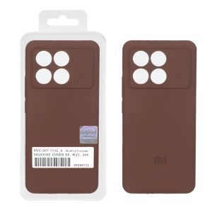 قاب سیلیکونی پاک کنی اورجینال Master Quality مدل Xiaomi Poco X6 Pro 5G / Redmi K70E - قهوه ای (پک دار)