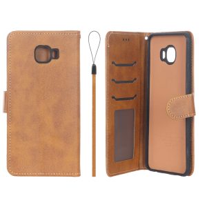 کیف موبایل مگنتی درجه یک داخل خز MNC Plus مدل Samsung Galaxy C7 - عسلی