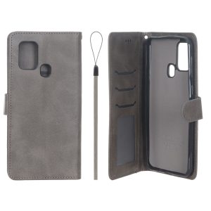 کیف موبایل مگنتی درجه یک داخل خز MNC Plus مدل Samsung Galaxy M31 - خاکستری کد 1