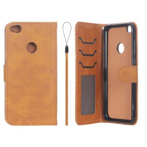 کیف موبایل مگنتی درجه یک داخل خز MNC Plus مدل Honor 8 Lite - عسلی