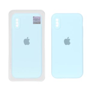 قاب سیلیکونی پاک کنی اورجینال Master Quality مدل Apple iPhone X / iPhone XS - آبی آسمانی (پک دار)