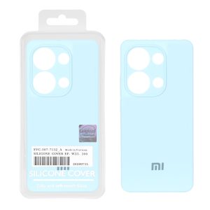قاب سیلیکونی پاک کنی اورجینال Master Quality مدل Xiaomi Redmi Note 14S / Note 13 Pro 4G / Poco M6 Pro 4G - آبی آسمانی (پک دار)