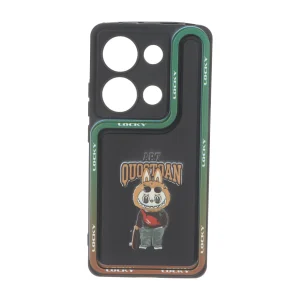 قاب Solid Case منحنی LUCKY طرح دار Xiaomi Redmi Note 14S / Note 13 Pro 4G / Poco M6 Pro 4G - کد 356