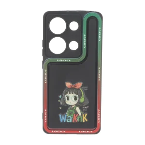 قاب Solid Case منحنی LUCKY طرح دار Xiaomi Redmi Note 14S / Note 13 Pro 4G / Poco M6 Pro 4G - کد 360