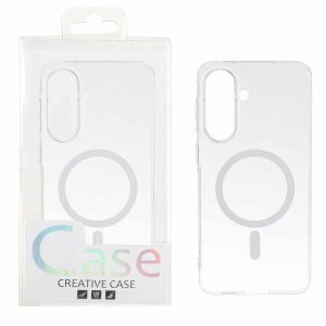 قاب اورجینال کریستالی MagSafe شفاف Creative مدل Samsung Galaxy A57 - سفید (پک دار)