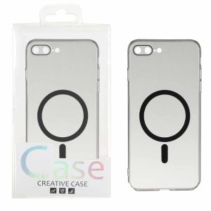 قاب اورجینال کریستالی MagSafe شفاف Creative مدل Apple iPhone 7 Plus / iPhone 8 Plus - مشکی (پک دار)