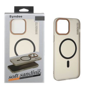 قاب اورجینال Syndee پشت مات MagSafe مدل Apple iPhone 15 Pro Max - مشکی (پک دار)