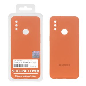 قاب سیلیکونی پاک کنی اورجینال Master Quality مدل Samsung Galaxy A10s - قهوه ای روشن (پک دار)
