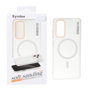 قاب اورجینال Syndee پشت مات MagSafe مدل Samsung Galaxy S20 FE - سفید (پک دار)
