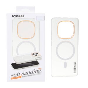 قاب اورجینال Syndee پشت مات MagSafe مدل Xiaomi Redmi Note 15 / Poco M8 5G - سفید (پک دار)