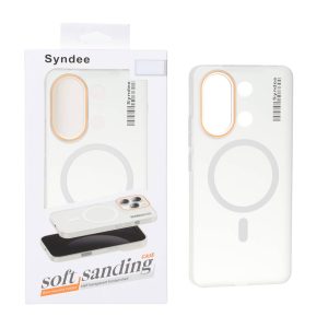 قاب اورجینال Syndee پشت مات MagSafe مدل Xiaomi Redmi Note 13 4G - سفید (پک دار)
