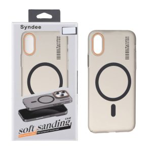قاب اورجینال Syndee پشت مات MagSafe مدل Apple iPhone X / iPhone XS - مشکی (پک دار)