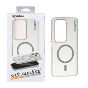 قاب اورجینال Syndee پشت مات MagSafe مدل Xiaomi Redmi 15 4G - خاکستری (پک دار)