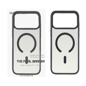 قاب Unique Case مات دودی MagSafe مدل Apple iPhone 17 Pro Max / iPhone 18 Pro Max - مشکی (پک دار)