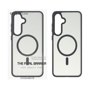 قاب Unique Case مات دودی MagSafe مدل Samsung Galaxy S24 FE - مشکی (پک دار)