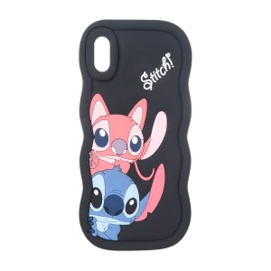 قاب سیلیکونی کنگره ای Stitch برجسته فانتزی Apple iPhone X Max / iPhone XS Max - مشکی
