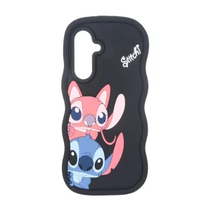 قاب سیلیکونی کنگره ای Stitch برجسته فانتزی Samsung Galaxy A37 / A56 / A36 - مشکی