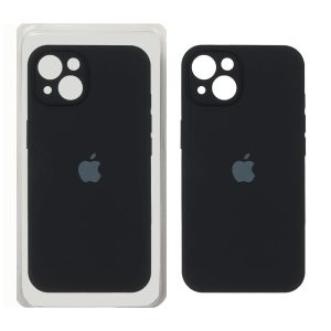 قاب سیلیکونی پاک کنی اورجینال ++A مدل Apple iPhone 13 / iPhone 14 - مشکی (پک دار)